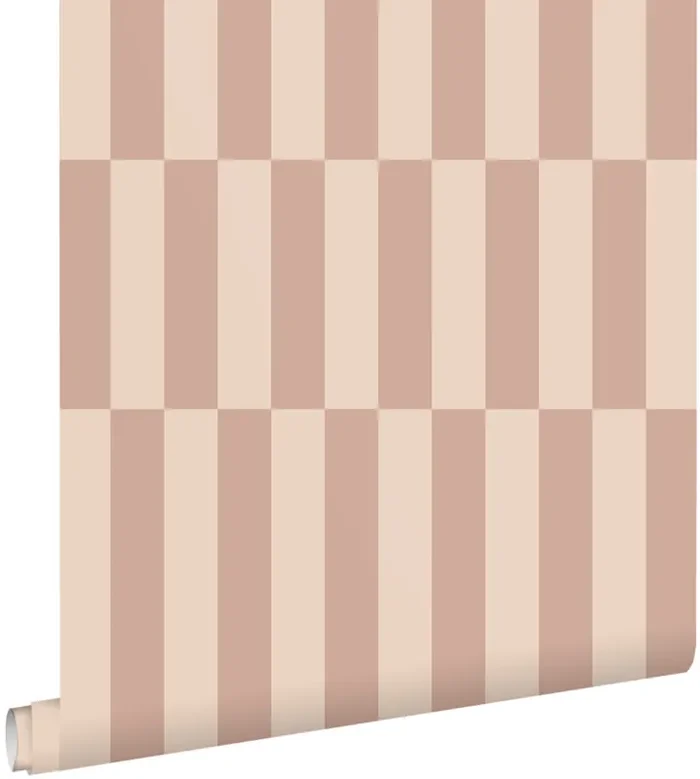 papel pintado rayas rosa viejo de ESTAhome – 131213