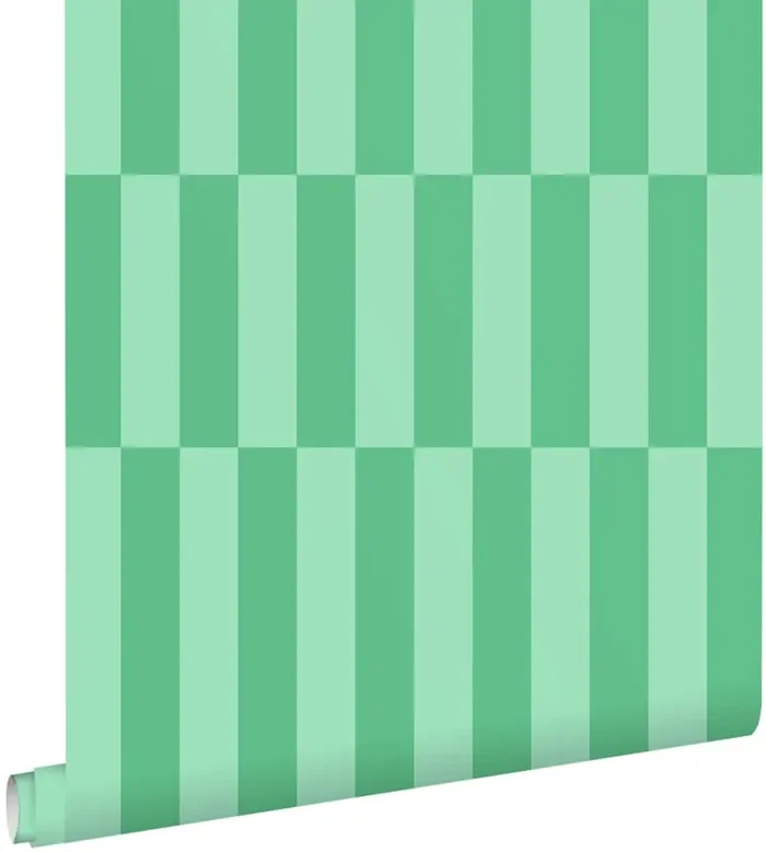 papel pintado rayas verde de ESTAhome – 131421