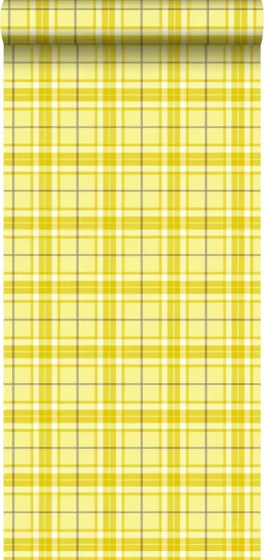 papel pintado rombo amarillo de ESTAhome – 137729