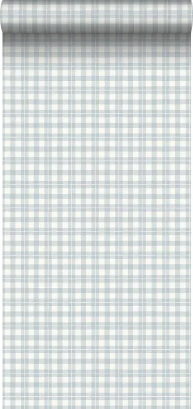 papel pintado rombo azul agrisado de Borastapeter – 660384