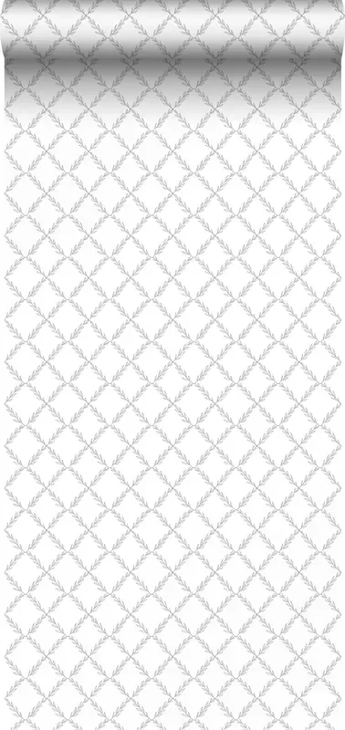 papel pintado rombo diamante con efecto gradiente negro y blanco de Duro – 661160