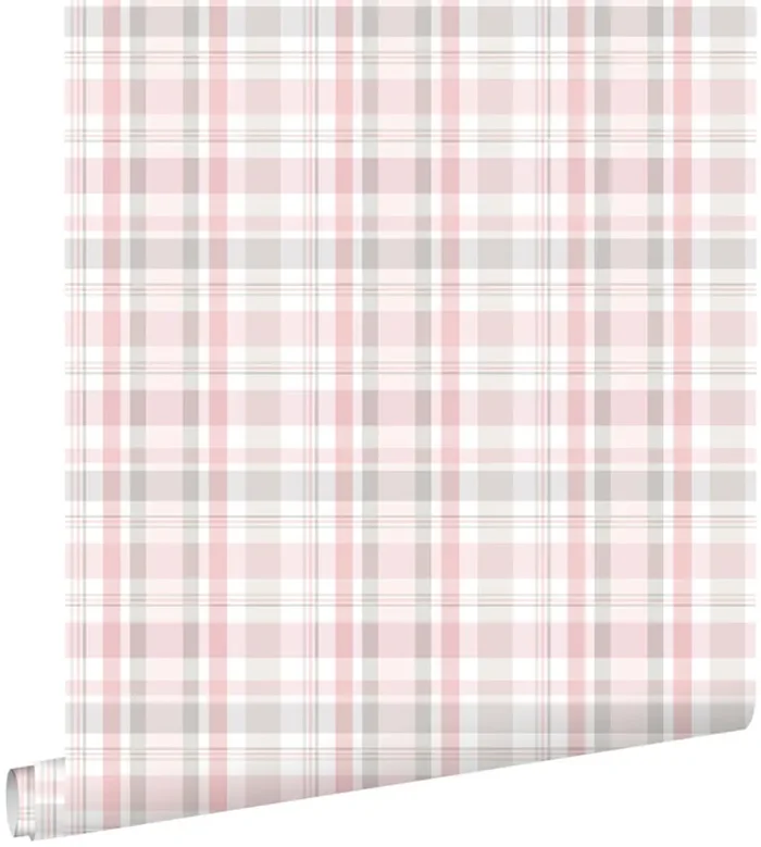 papel pintado rombo rosa claro de ESTAhome – 138953