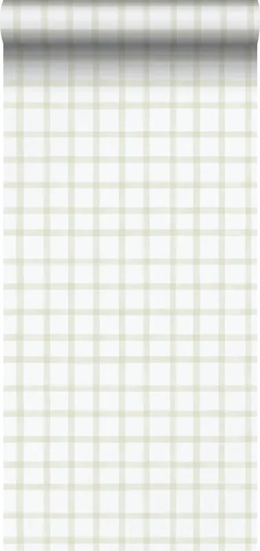 papel pintado rombo verde claro y blanco de Sanders & Sanders – 640646
