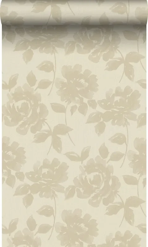 papel pintado rosas beige cálido de Origin Wallcoverings – 347032