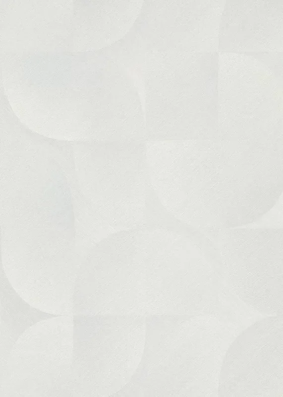 papel pintado semicírculos en estilo retro blanco de Erismann – 661631