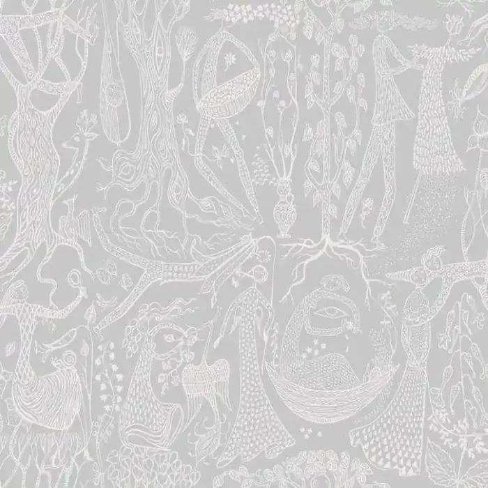 papel pintado siluetas humanas gris de Borastapeter – 660691