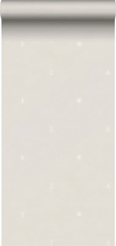 papel pintado símbolos beige de Sanders & Sanders – 640575