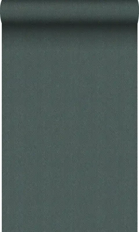 papel pintado tejido de espiga azul petroleo de Origin Wallcoverings – 347662