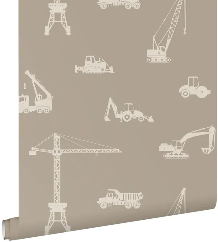 papel pintado vehículos gris pardo de ESTAhome – 139970