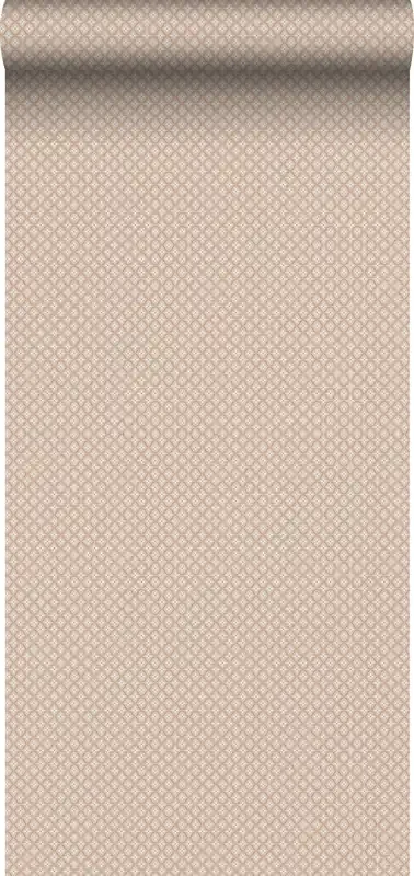 papel pintado vintage flores rojo barro cocido de Borastapeter – 662682