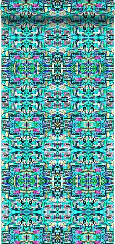 papel pintado XXL la fiebre de la jungla turquesa de Origin Wallcoverings – 356901