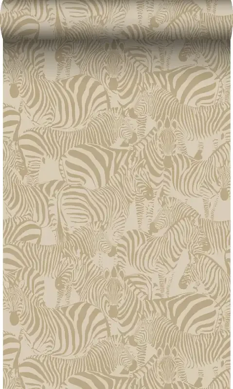 papel pintado zebra beige de Origin Wallcoverings – 347910