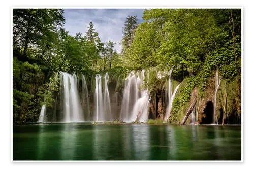 Paradise Waterfall in Plitvice de Andreas Wonisch