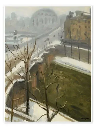 Paris in the Snow de Albert Marquet Nook Vintage Archive