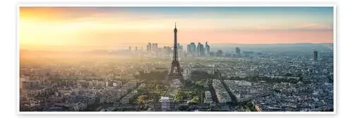 Paris skyline panorama at sunset I de Jan Christopher Becke