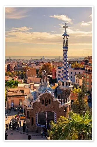 Parque Güell en Barcelona de Stefan Becker