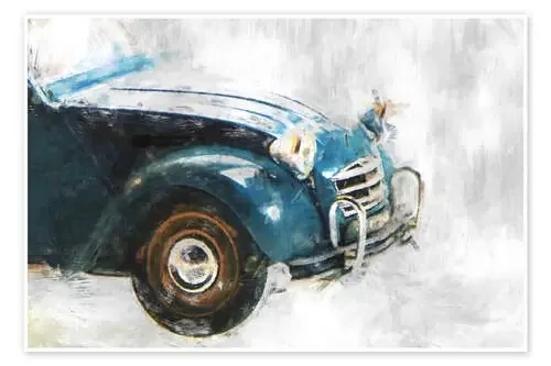 Parte delantera de un coche antiguo de LoRo-Art