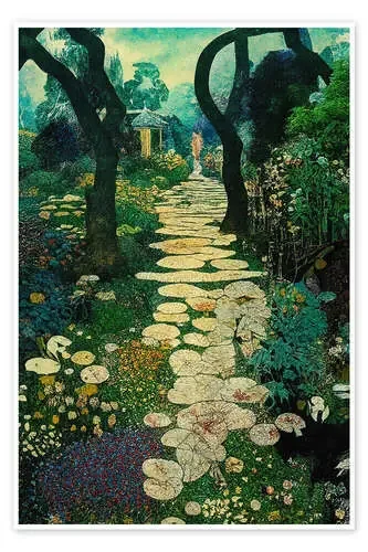 Path Through the Fancy Garden de Mariusz Flont