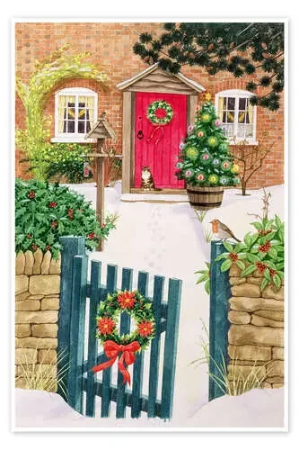Patio cubierto de nieve de Linda Benton Bridgeman Images