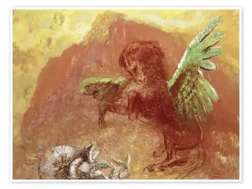 Pegaso y la Hidra de Odilon Redon ARTOTHEK