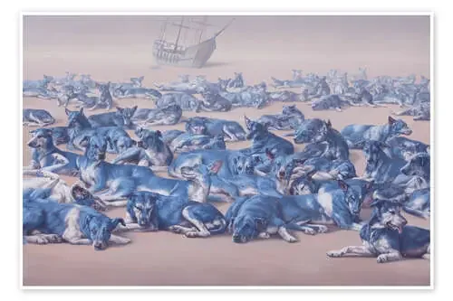 Perros azules de Johnny Palacios