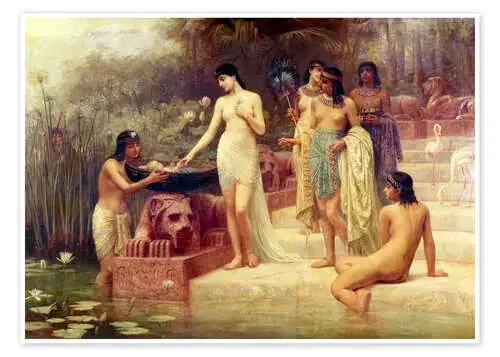 Pharaoh‘s Daughter – The Finding of Moses de Edwin Longsden Long Bridgeman Images