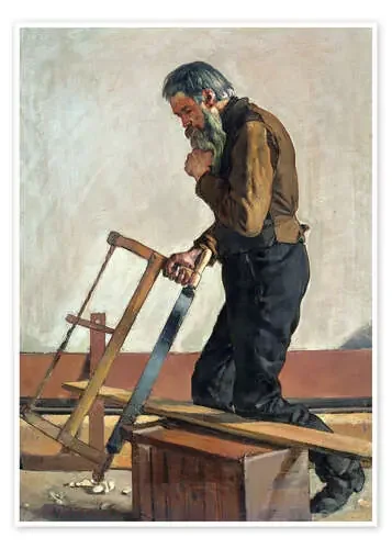 Philosophising Workman de Ferdinand Hodler akg-images