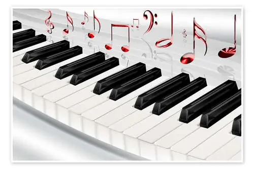 Piano keyboard with notes de Kalle60