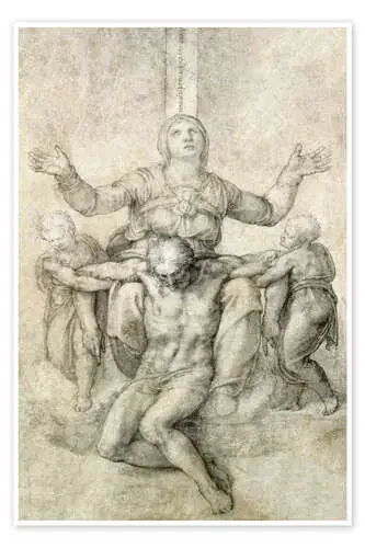Pietà for Vittoria Colonna de Michelangelo Master Collection