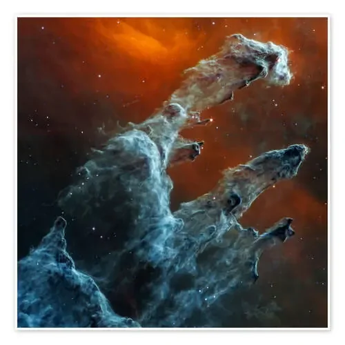 Pillars of Creation, James Webb Space Telescope, 2022 de NASA Science Photo Library
