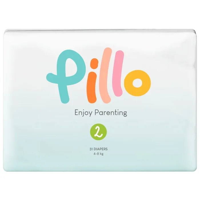 Pillo Pañales de bebé 186 unidades talla 2 (4-8 kg)
