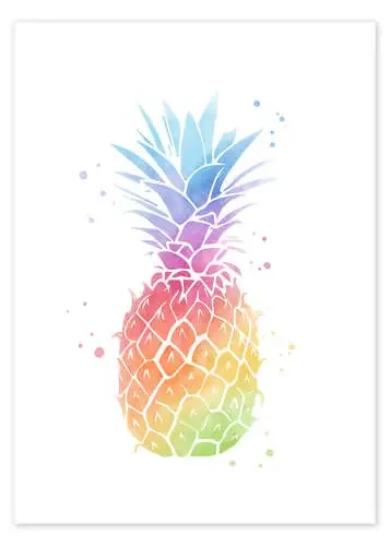 Piña arcoíris de Mod Pop Deco
