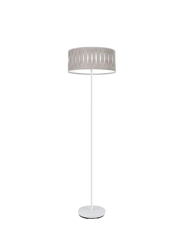 Pirón Lámpara de Pie Fabrilamp Madera Gris