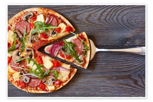 Pizza con salami y rucola Editors Choice
