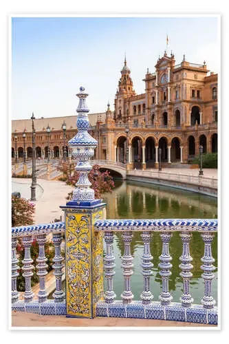 Placa de España en Sevilla, sobre el puente Editors Choice