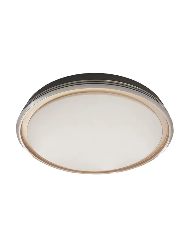 Plafón LED Negro Oro con Mando a Distancia
