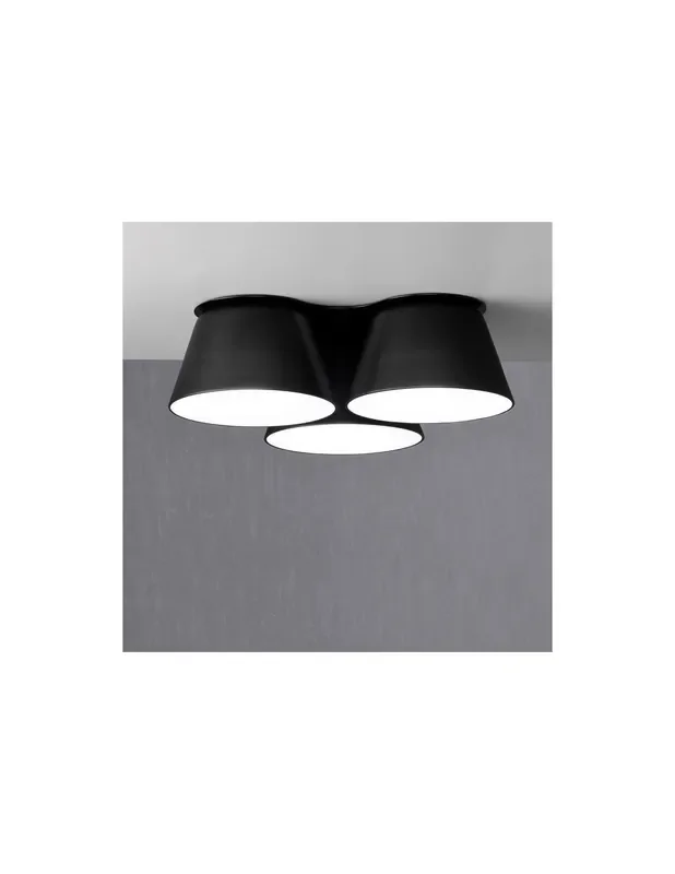 Plafón Sento 50 cm Blanco o Negro