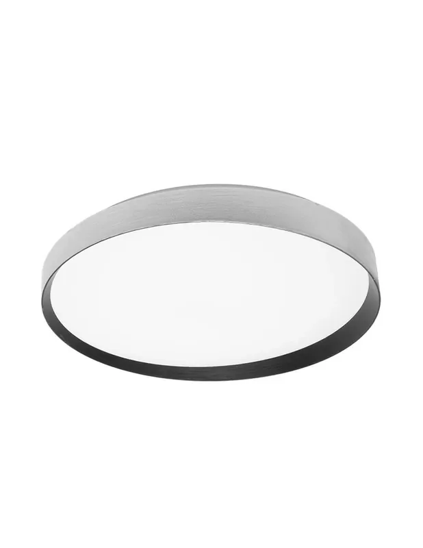 Plafón Techo Moderno Alora Plata Negro