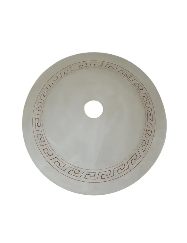 Plato para Lámpara de Techo Blanca Greca Griega
