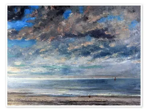 Playa al atardecer de Gustave Courbet akg-images