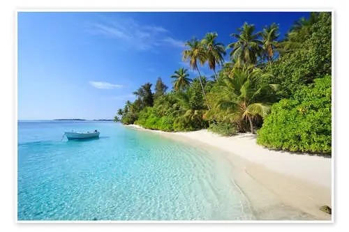 Playa tropical, Maldivas de Matteo Colombo