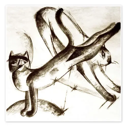Playing Cats de Franz Marc akg-images