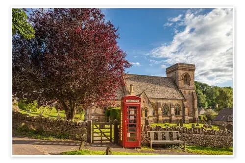 Plaza del pueblo en los Cotswolds de Christian Müringer