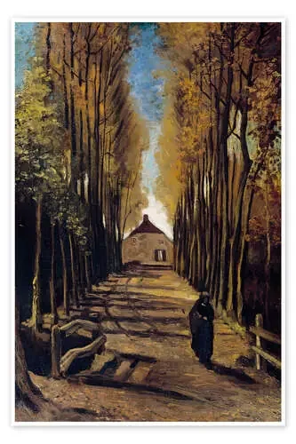 Poplar avenue in autumn de Vincent van Gogh Master Collection