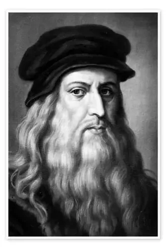 Portrait «Leonardo», Leonardo da Vinci, 1885 de Ernst Hader akg-images