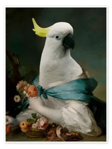 Portrait of a cockatoo de Philippe Tyberghien
