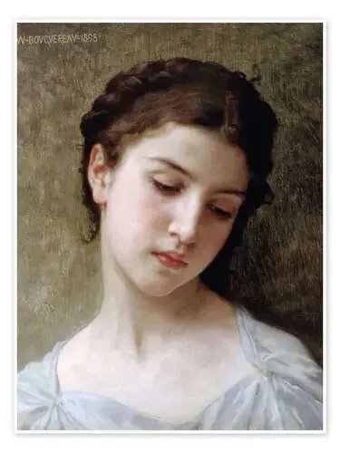 Portrait of a young girl de William Adolphe Bouguereau Master Collection