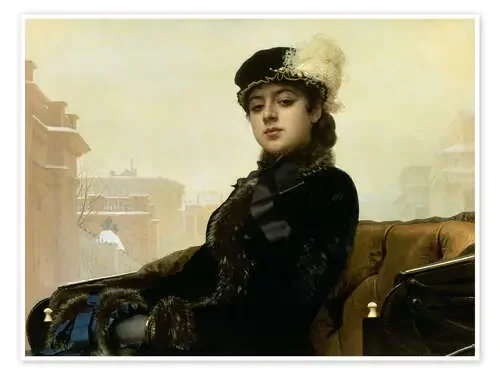 Portrait of an Unknown Woman de Ivan Nikolaevich Kramskoy Bridgeman Images