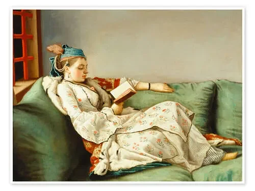 Portrait of Maria Adelaide, reading de Jean Etienne Liotard ARTOTHEK