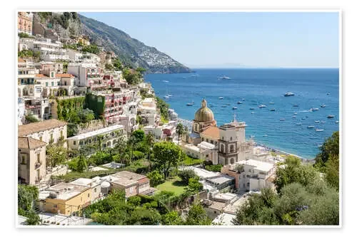 Positano in summer de Jan Christopher Becke
